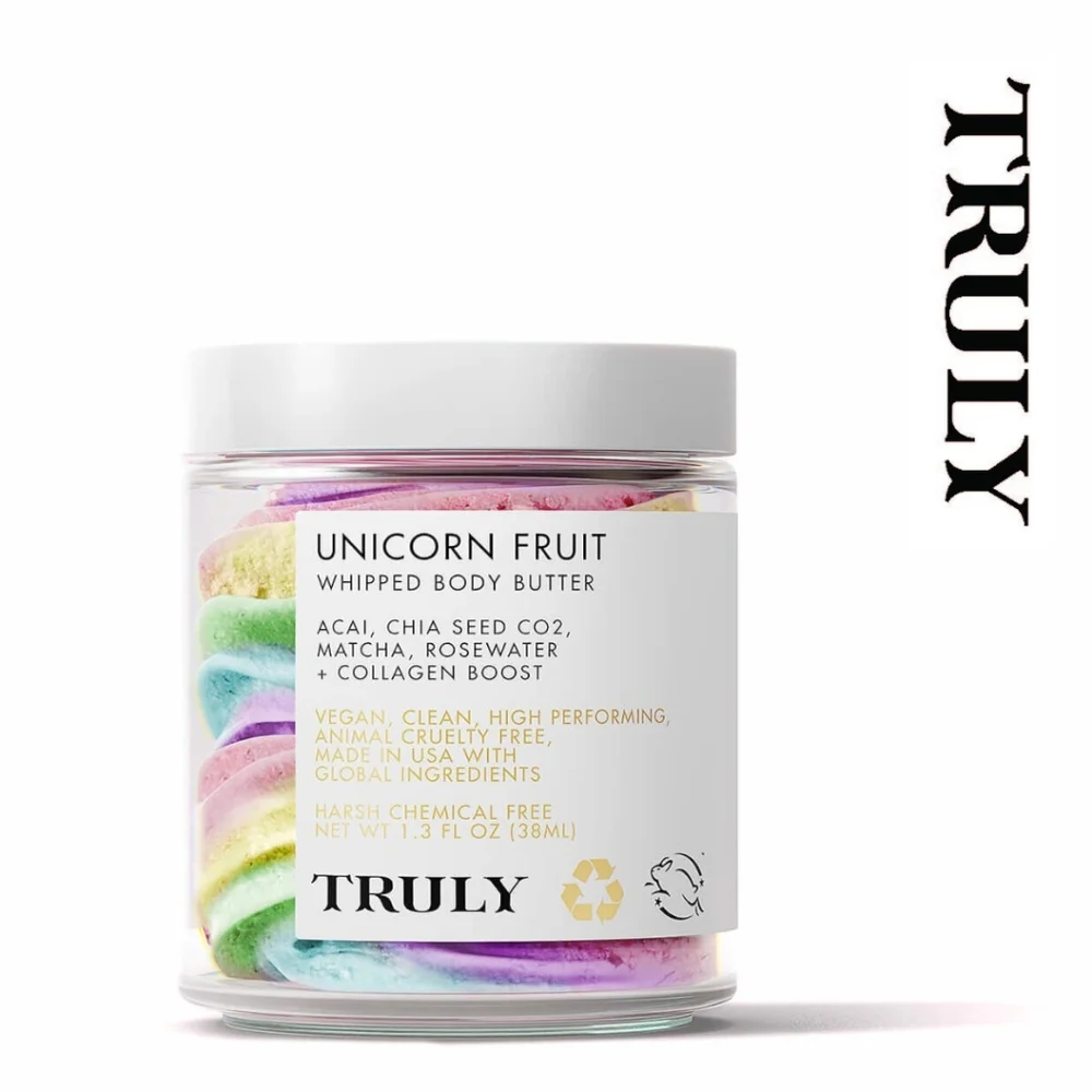 TRULY - Unicorn Fruit Whipped Body Butter - TikTok-Viral Rainbow Body Bu… - Picture 1 of 4